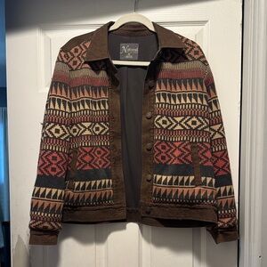 Natural Reflections Aztec Pattern Jacket